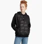 Худи женское Adidas Embossed Monogram Fleece Hoodie Black IM2586