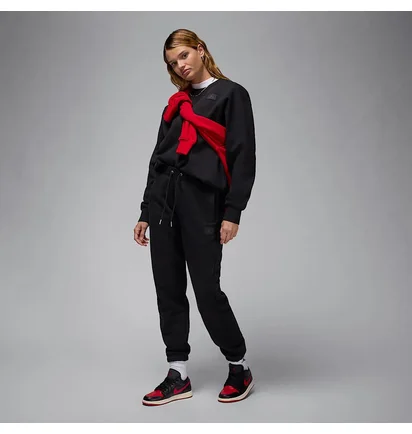 Спортивный костюм женский Air Jordan Flight Fleece Black FV7053-010__FV7059-010