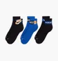 Носки Nike Everyday Plus Ankle (3 шт) Black/Blue HJ9378-902