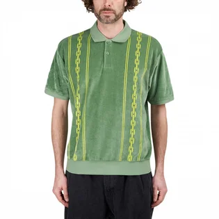 Поло чоловіче OBEY Pensa Velour Polo Green 131090073