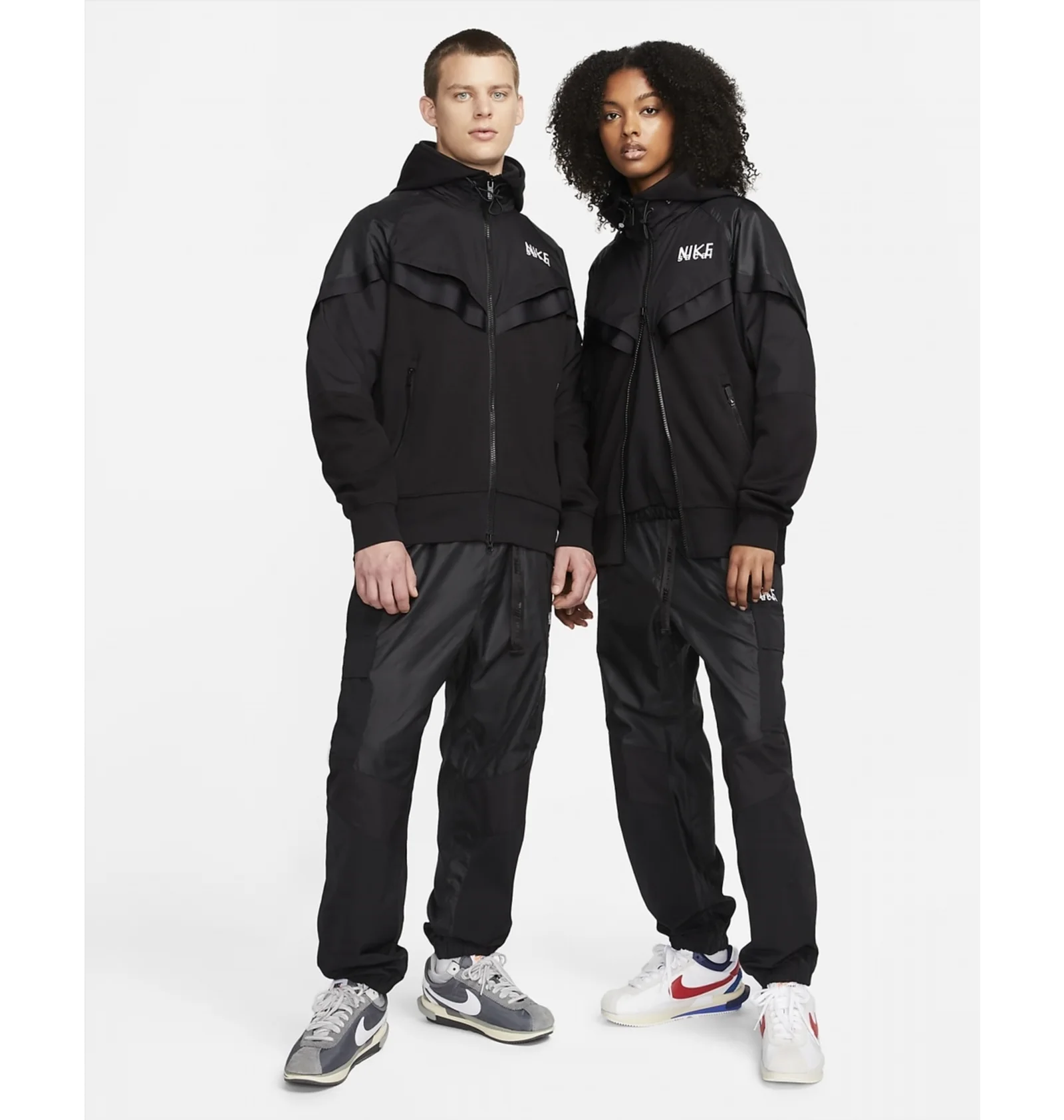 ᐉ Толстовка мужская Nike X Sacai MenS Full-Zip Hoodie Black