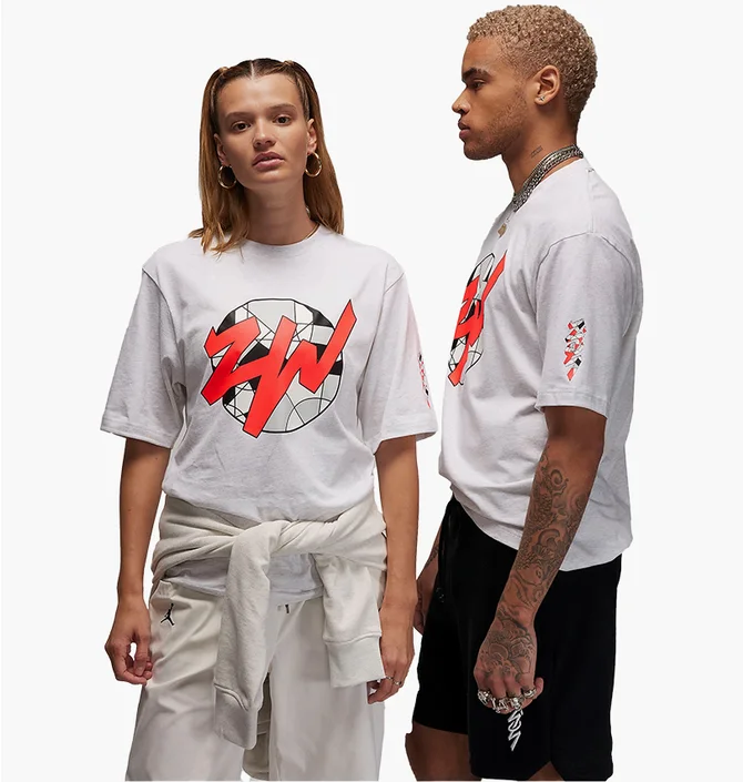 Футболка унисекс Air Jordan Zion T-Shirt White FD2394-051
