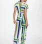 Комбінезон жіночий Mango Cris Striped Satin Multi 37042884