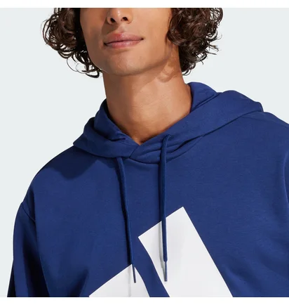 Худи мужское Adidas Essentials Big Logo French Terry Blue JE8890