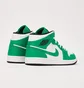 Кросівки чоловічі Air Jordan 1 Mid White/Green DQ8426-301