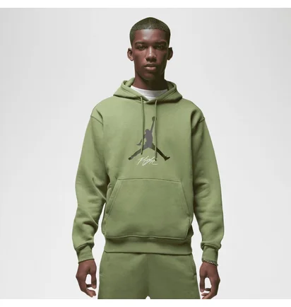 Худи мужское Air Jordan Essential Fleece Baseline Hoodie Green FD7545-340