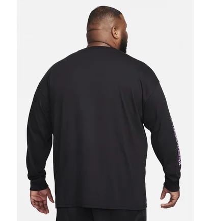 Лонгслив мужской Nike Max90 Long-Sleeve Basketball T-Shirt Black FN0819-010