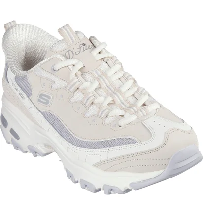Кроссовки женские Skechers Slip-Ins: DLites Beige/Grey 150537-NTGY