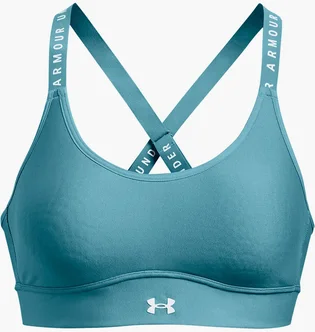 Топ женский Under Armour Infinity Mid Covered Sports Bra Light Blue 1363353-433