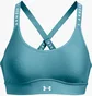 Топ женский Under Armour Infinity Mid Covered Sports Bra Light Blue 1363353-433