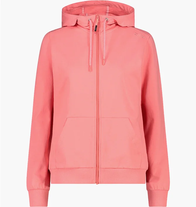 Толстовка женская CMP Jacket Fix Hood Peach 32D8016-B557
