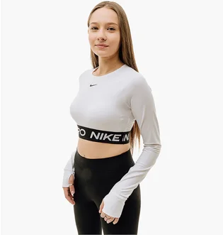 Лонгслив женский Nike Pro Df 365 Crop Ls White FV5484-100