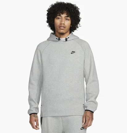 Худі чоловіче Nike Sportswear Tech Fleece Pullover Hoodie Grey FB8016-063