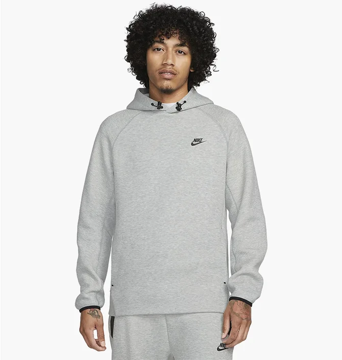 Худі чоловіче Nike Sportswear Tech Fleece Pullover Hoodie Grey FB8016-063