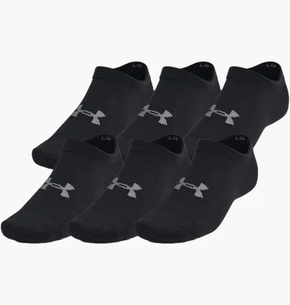 Шкарпетки унісекс Under Armour Essential Black (6 пар) 1382611-001