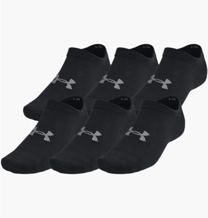 Шкарпетки унісекс Under Armour Essential Black (6 пар) 1382611-001