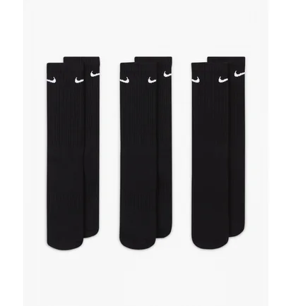 Шкарпетки унісекс Nike U Everyday Cush Crew (3 пари) Black SX7664-010