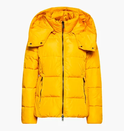 Пуховик жіночий CMP Woman Jacket Zip Hood Yellow 31K2836-R409