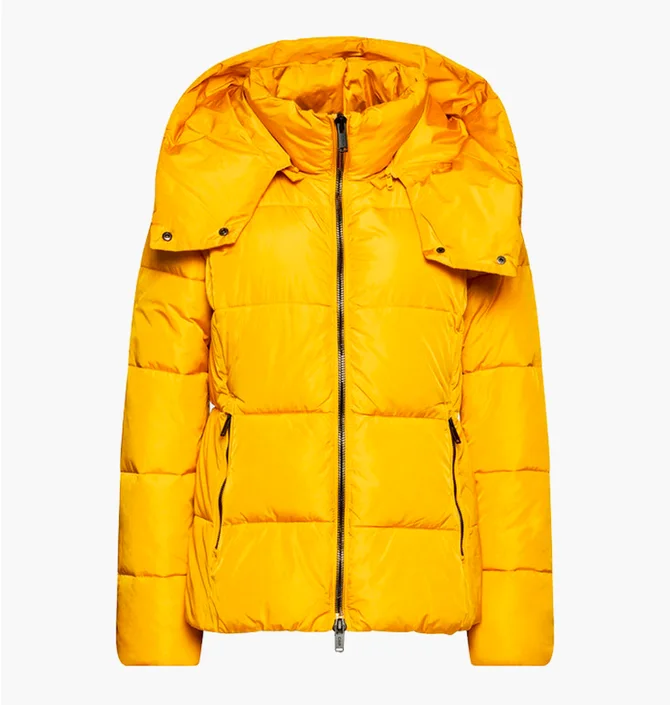 Пуховик жіночий CMP Woman Jacket Zip Hood Yellow 31K2836-R409