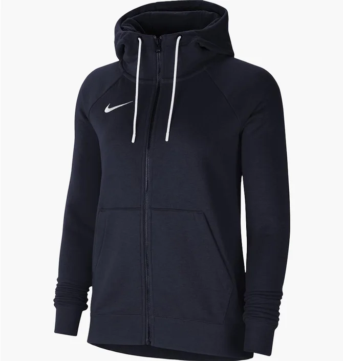 Толстовка жіноча Nike Hooded Sweatshirt W Nk Flc Park20 Fz Hoodie Black CW6955-451
