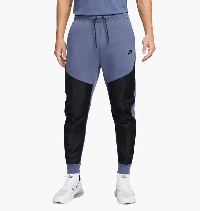 Штани чоловічі Nike Sportswear Tech Fleece Black/Blue DR6171-491