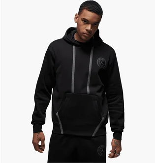 Худи мужское Air Jordan Paris Saint-Germain Fleece Pullover Hoodie Black DZ2923-010