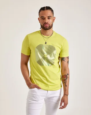 Футболка чоловіча Armani Exchange Disc Graphic Tee Yellow 3DZTJKZJE6Z1694