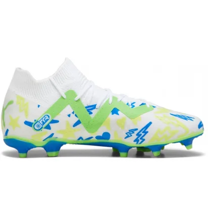 Бутсы унисекс Puma Football Shoes Future Match Njr Fg/Ag White 107612-01