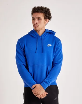 Худи мужское Nike Club Fleece Pullover Hoodie Blue BV2654-480