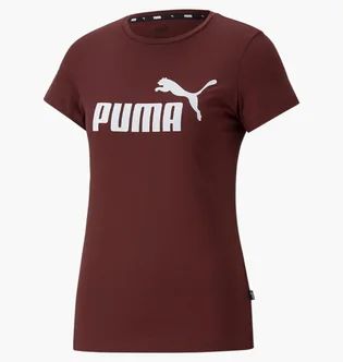 Футболка жіноча Puma Essentials Logo Tee Bordo 586775-50