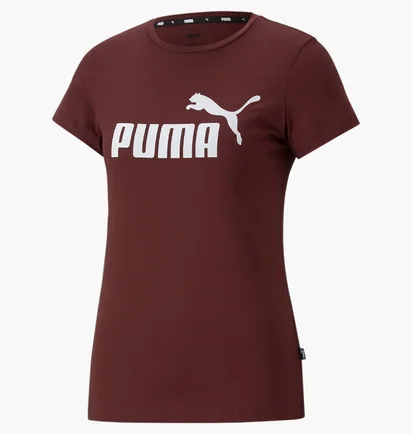 Футболка женская Puma Essentials Logo Tee Bordo 586775-50