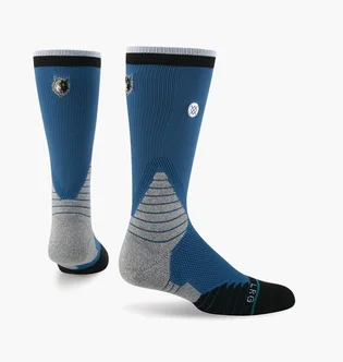 Носки унисекс Stance Nba Minnesota Timberwolves Logo Crew Basketball Socks Blue (1 пара) M559C5LCWO-BLU