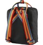 Рюкзак унисекс Fjallraven Kanken Rainbow Mini Black 23621.550-907