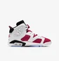 Кросівки дитячі Air Jordan 6 Retro Carmine White/Red 384665-106