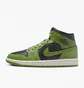 Кроссовки женские Nike Air Jordan 1 Mid Green Bq6472-031