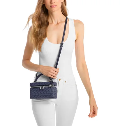 Сумка жіноча Michael Kors Jana Extra-Small Signature Logo Convertible Crossbody Bag Blue 32F5SQ1C0V-BLUE-143334