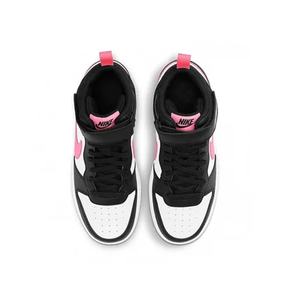 Кроссовки детские Nike Court Borough Mid 2 White/Black CD7782-005