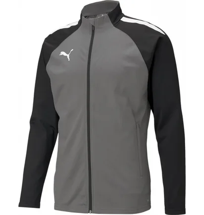 Олимпийка мужская Puma Teamliga Training Jacket Grey/Black 657234-13