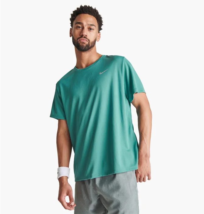 Футболка мужская Nike Dri-Fit Uv Miler Short-Sleeve Running Top Turquoise DV9315-379