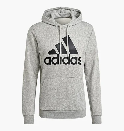Худи мужское Adidas Essentials Big Logo Grey GK9541