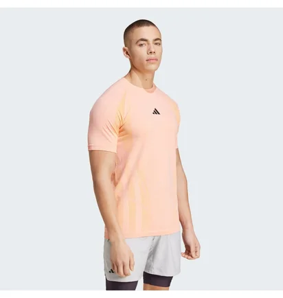 Футболка чоловіча Adidas Tennis Pro Seamless Aeroready Freelift Peach IT4025