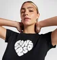 Футболка жіноча Converse Colorful Heart Tee Black 10026369-001