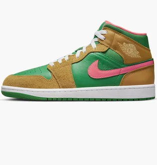 Кроссовки мужские Air Jordan 1 Mid Se Green/Brown DX4332-700
