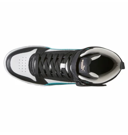 Кроссовки мужские Puma Rbd Game High Top Sneakers Black/White 385839-19