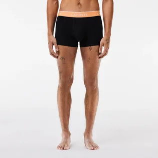 Трусы мужские Lacoste Logo Waist Trunks Black (3 шт) 5H3401-51