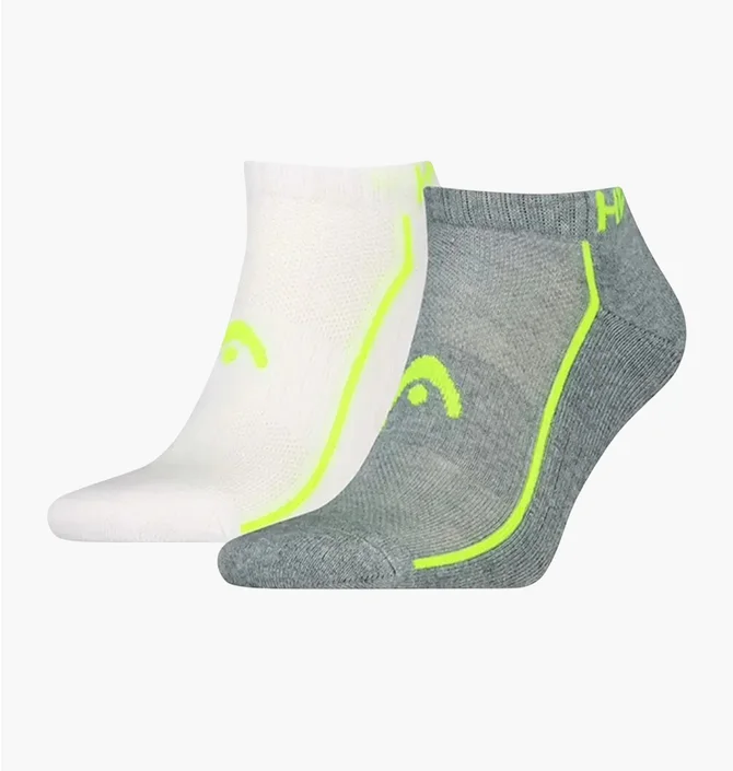 Шкарпетки чоловічі HEAD All Sports Performance Sneaker White/Grey (2 пари) 701229023-004