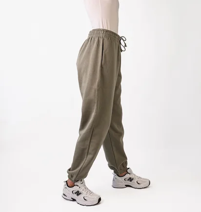 Штаны женские Nike Phoenix Fleece High-Waisted Oversized Sweatpants Olive FZ5996-320