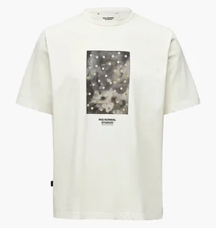 Футболка мужская Pas Normal Studios Off-Race Cotton Tech Graphic Off White NP2029AR