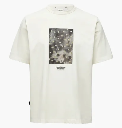 Футболка мужская Pas Normal Studios Off-Race Cotton Tech Graphic Off White NP2029AR