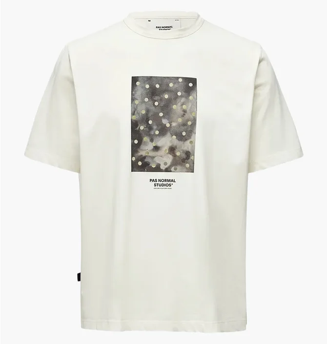 Футболка мужская Pas Normal Studios Off-Race Cotton Tech Graphic Off White NP2029AR